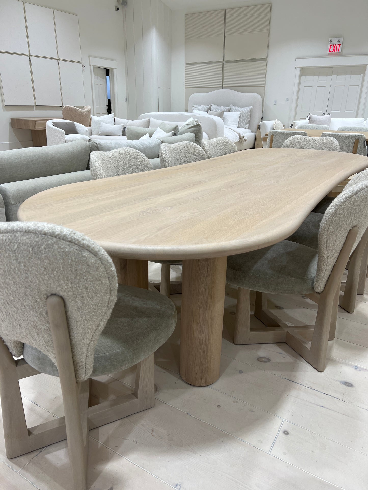 Darby Curved Dining Table 120x42