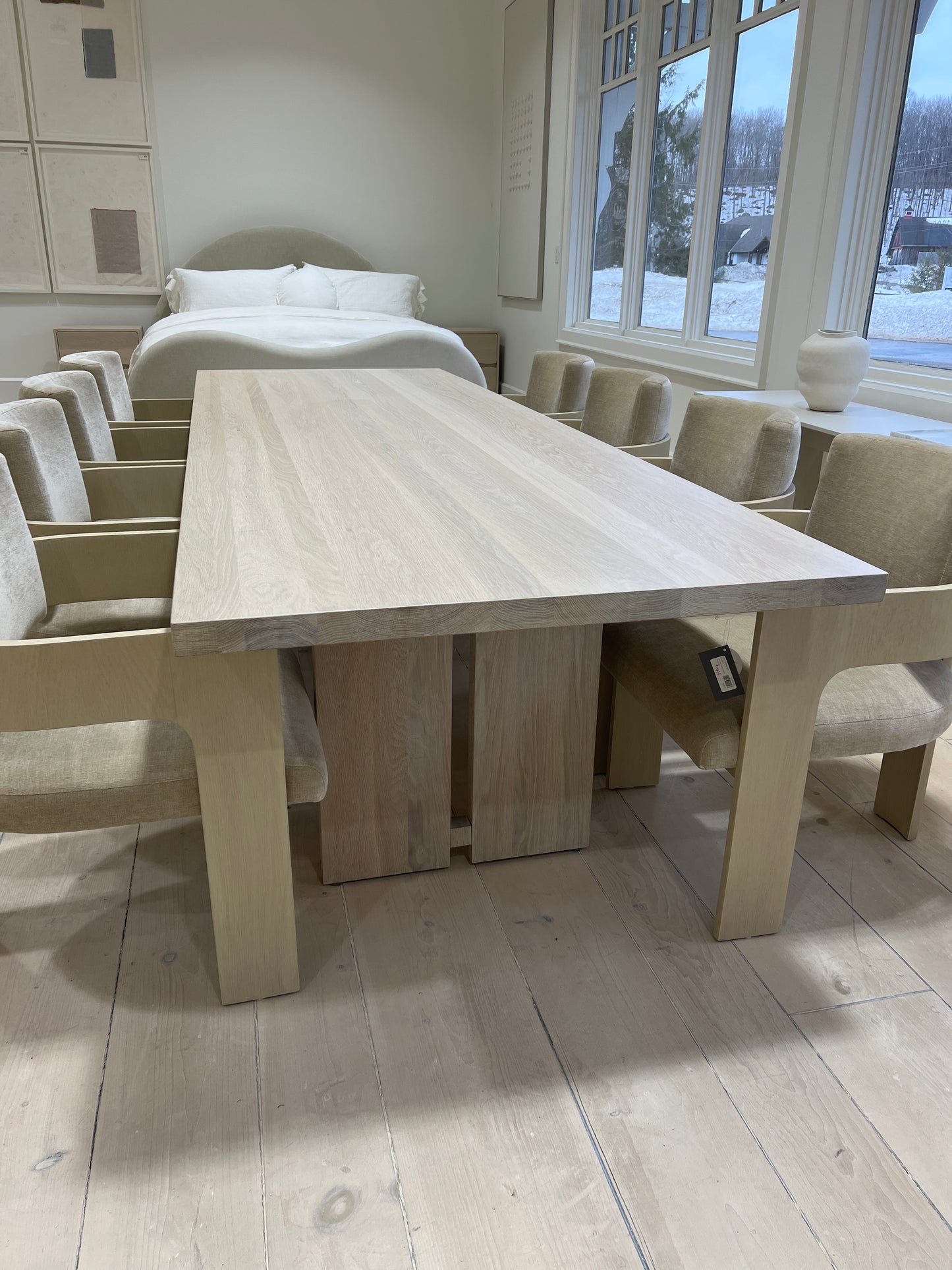 Split Dining Table Custom 114x38