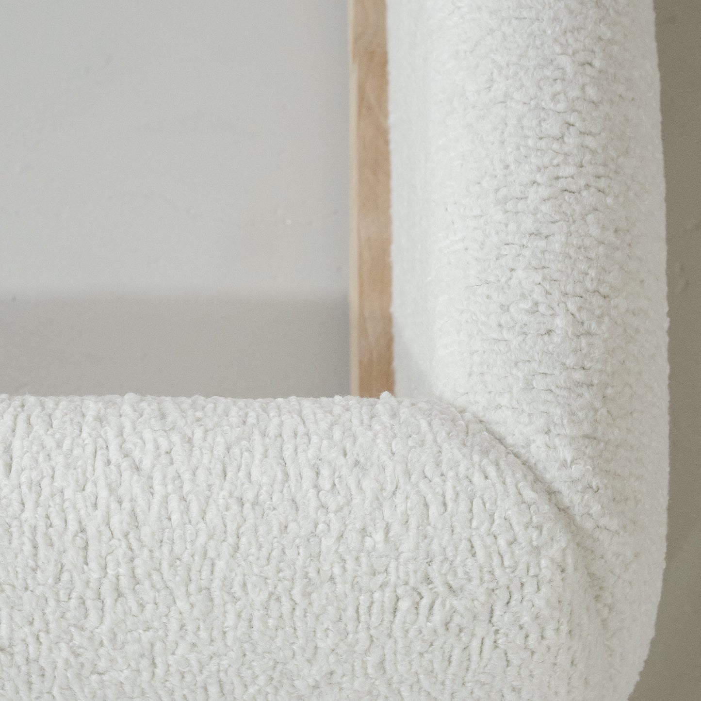 As Shown: King | Style: Upholstered | Fabric: Sheepskin White | Finish: N/A