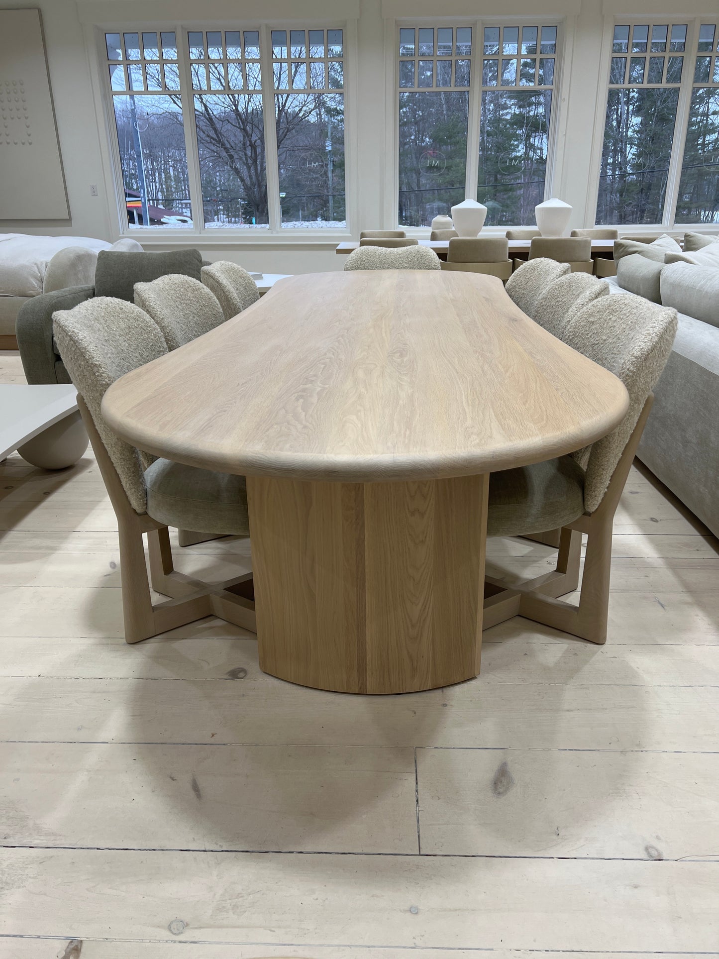 Darby Curved Dining Table 120x42