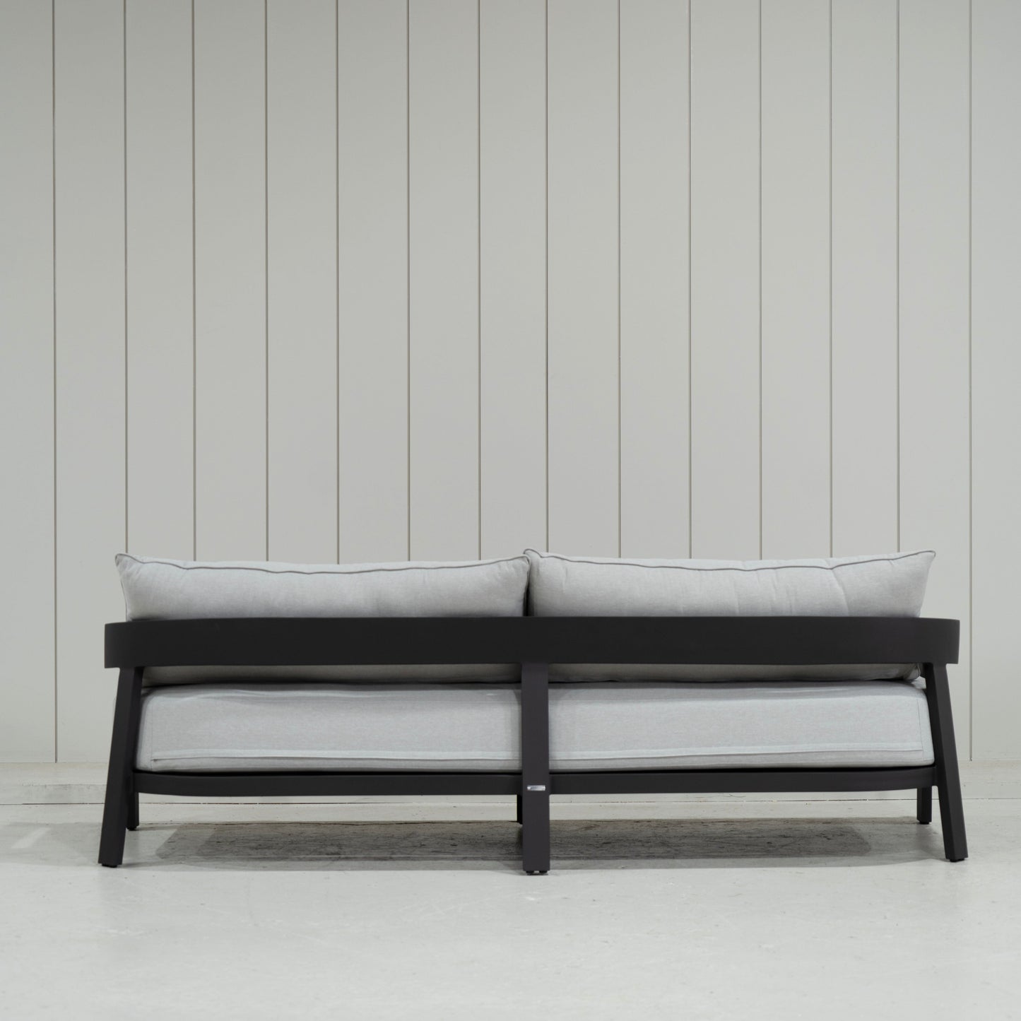 As Shown: in Vena Grey fabric.