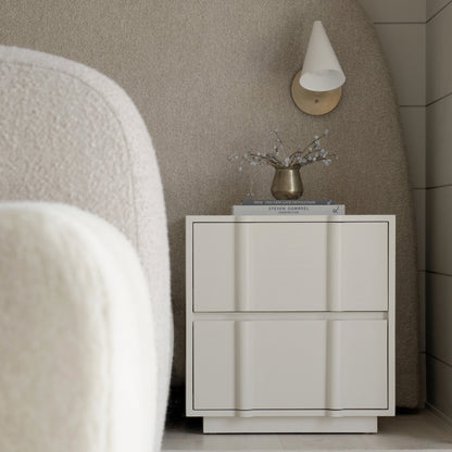 As Shown: 24"L x 20"D x 25"H | Material: Solid Ash | Finish: Wire Brushed Painted EdgeComb Grey