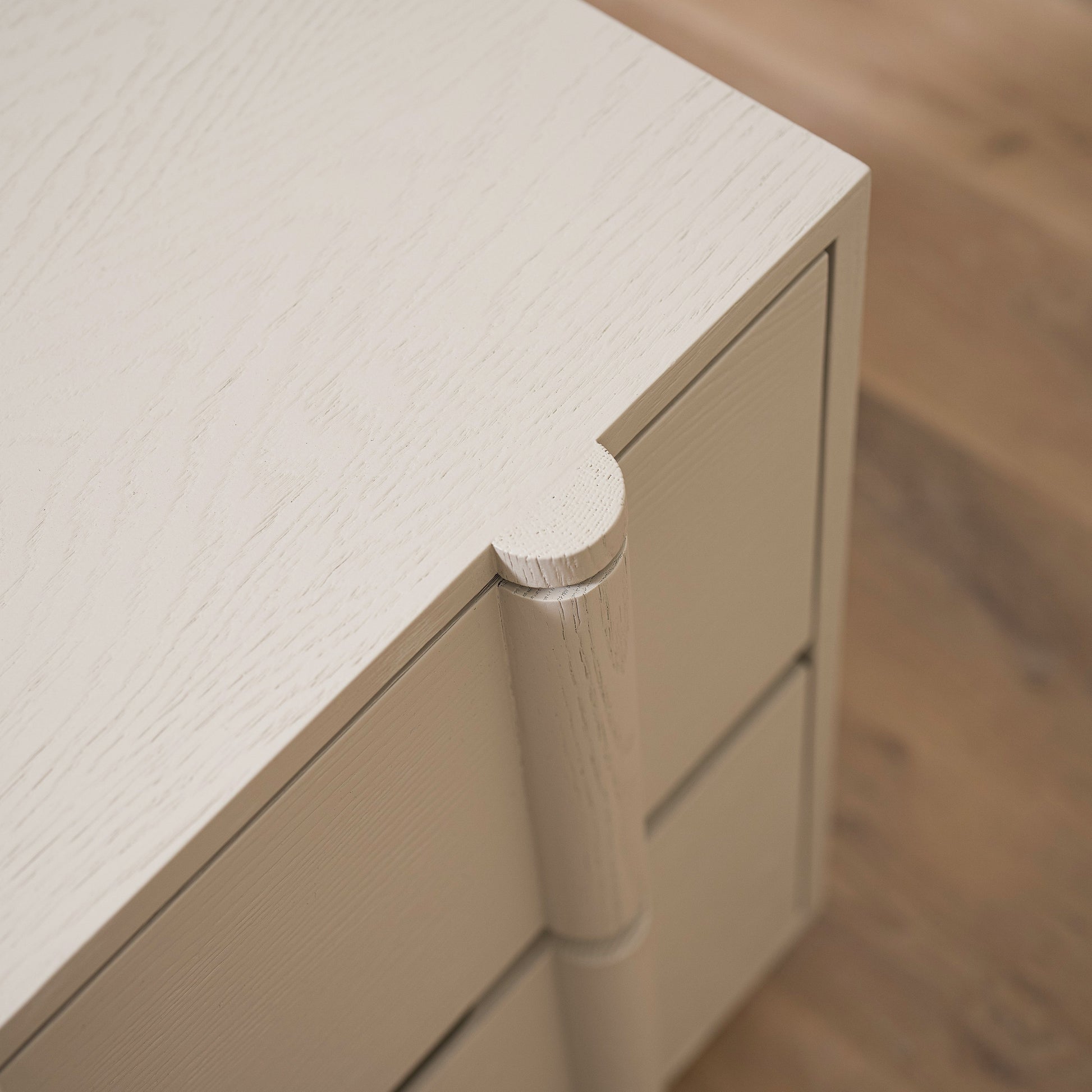 As Shown: 24"L x 20"D x 25"H | Material: Solid Ash | Finish: Wire Brushed Painted Revere Pewter