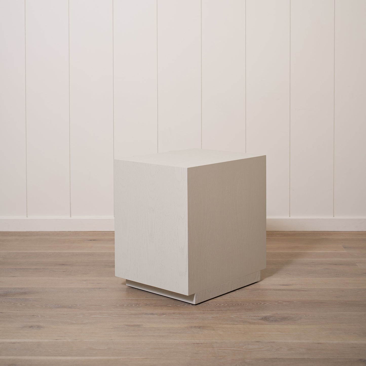 As Shown: 24"L x 20"D x 25"H | Material: Solid Ash | Finish: Wire Brushed Painted Revere Pewter