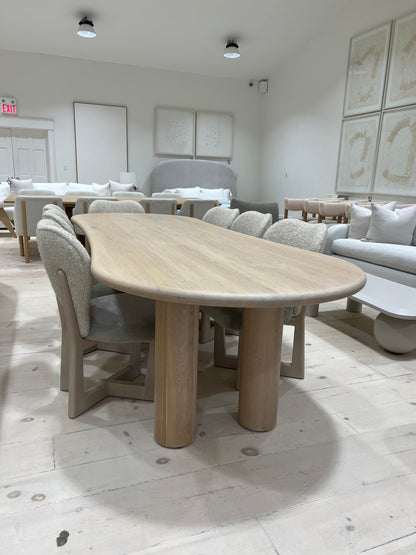 Darby Curved Dining Table 120x42