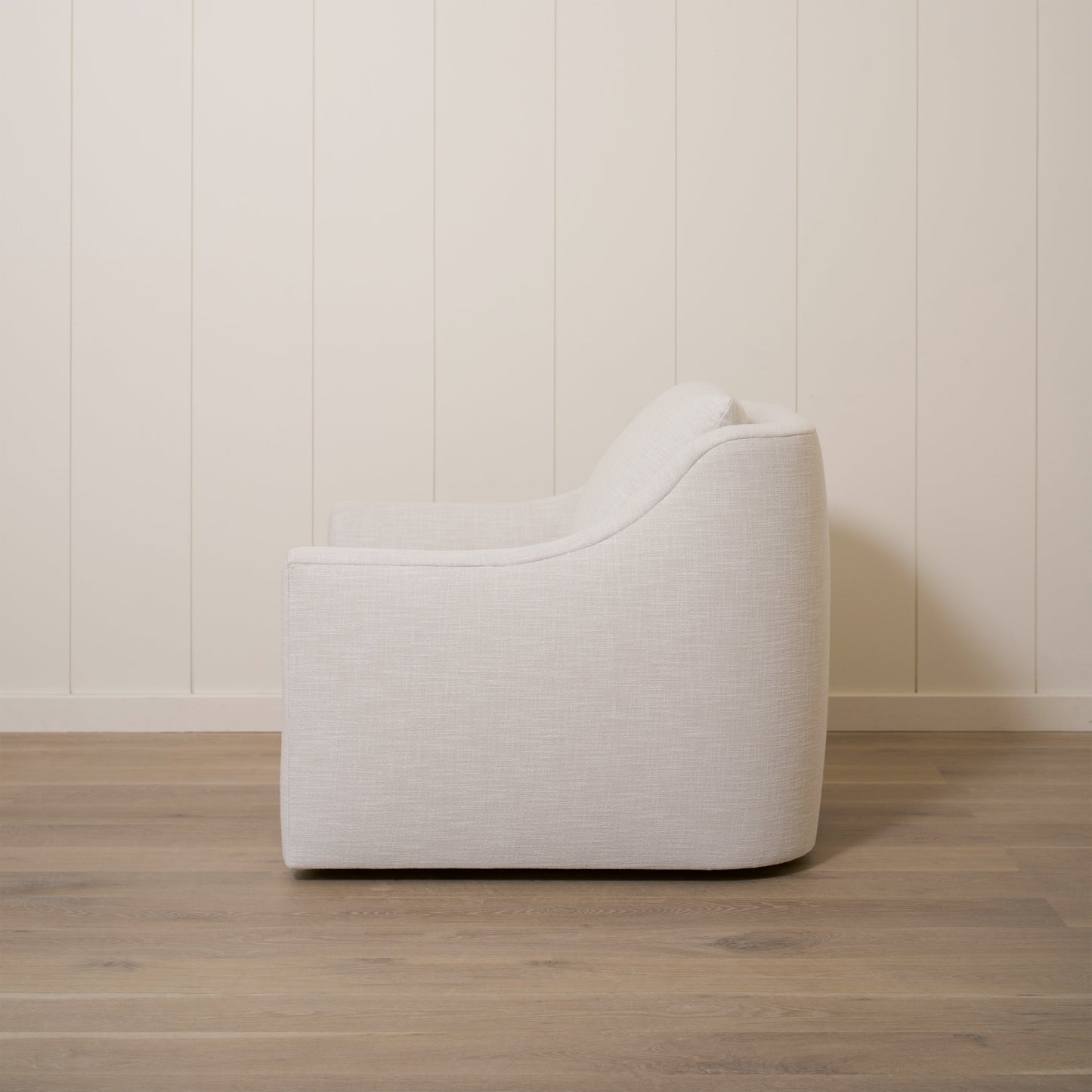 As Shown: 35"L x 39"D x 33"H | Style: Upholstered | Fabric: Banyon Oatmeal | Base: Swivel | Finish: N/A 