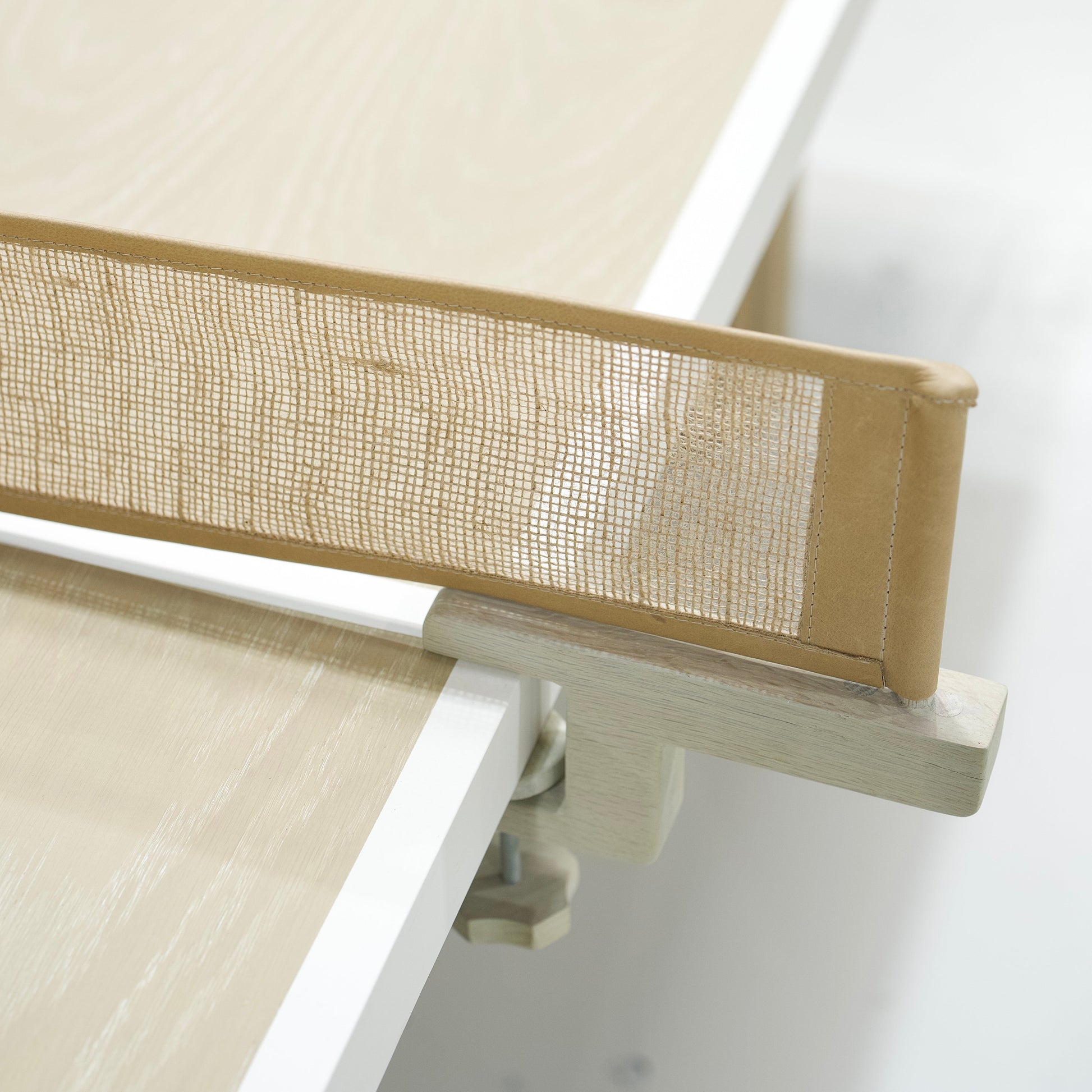 As Shown: 108"L x 60"D x 30"H | Material: Solid Oak | Finish: Natural | Painted Lines: Wire Brushed Figueroa