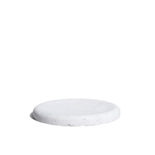 As Shown in Large, White Travertine