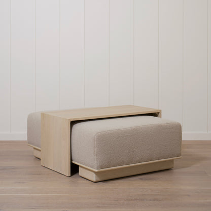 Noah Ottoman With Table