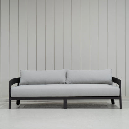 As Shown: in Vena Grey fabric.