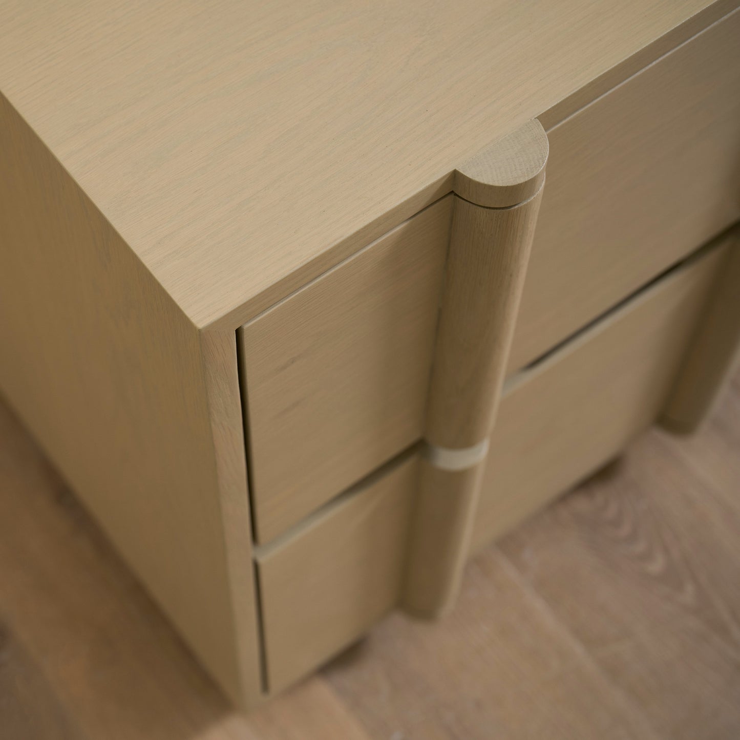 As Shown: 24"L x 20"D x 25"H | Material: Solid Ash | Finish: Natural